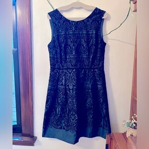 Brocade Style Dress, Dark Teal, The Limited